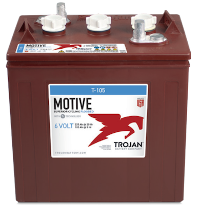 Batterie Trojan 6 volts golfette électrique