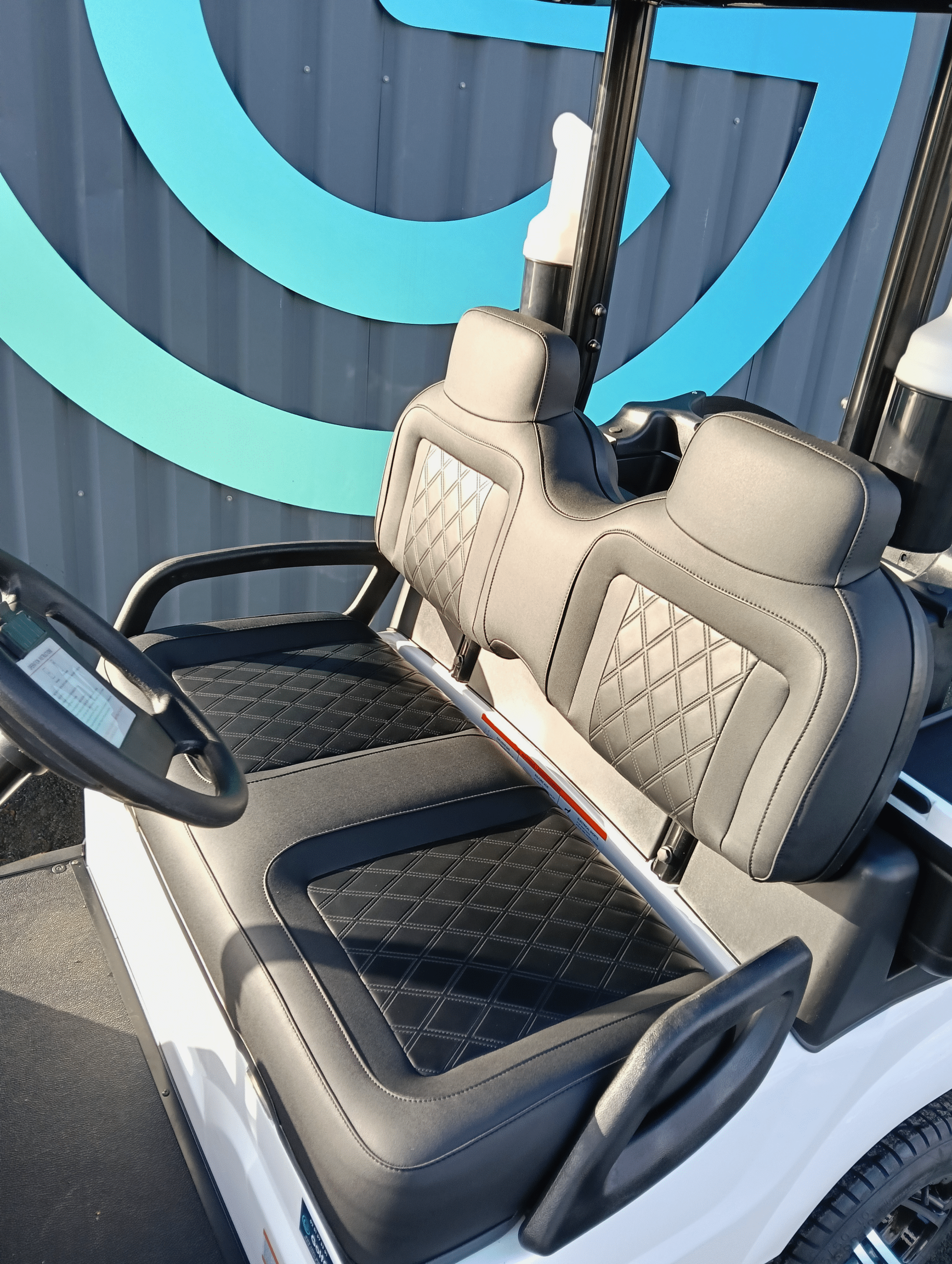 Golfette ZELEC GC-A2 golf avec sellerie premium