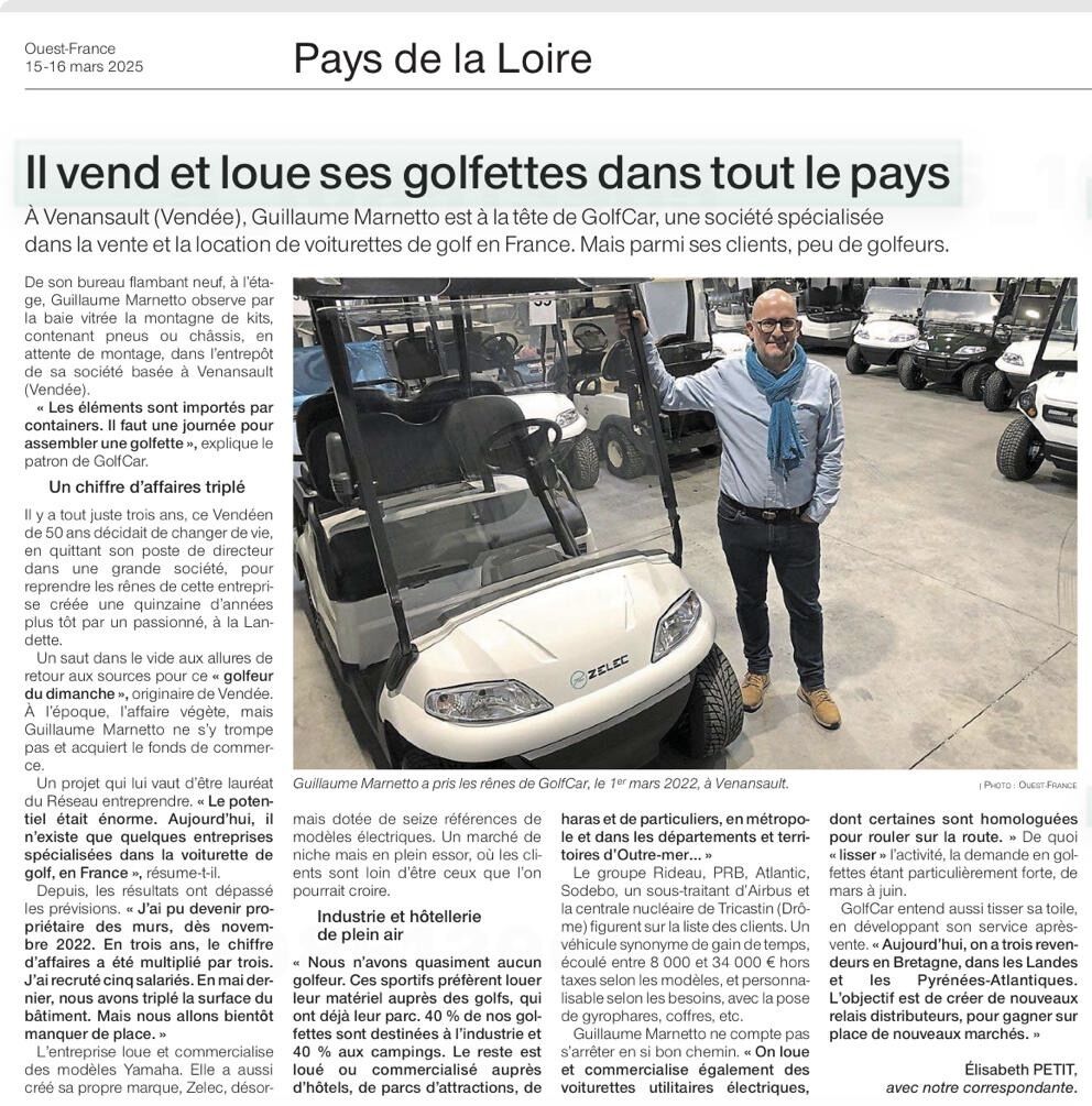 ARTICLE OUEST FRANCE